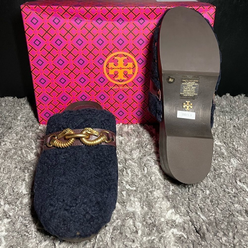 NIB Tory Burch Jessa Shearling Clog NWT - image 9